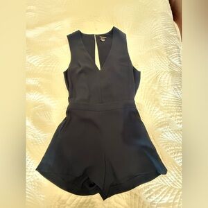 Club Monaco Midnight Blue V-Neck Romper